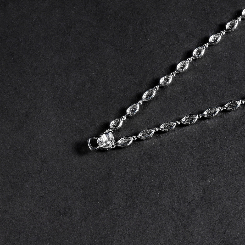 Sparkly White Zircon Chain with A Hook to Match with Any Pendant